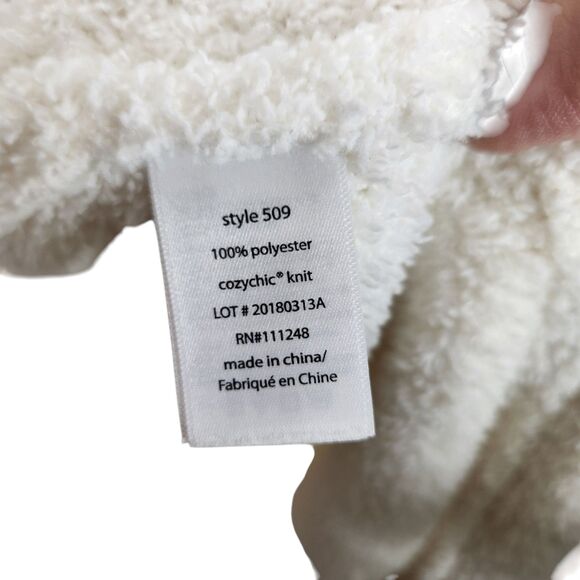 BAREFOOT DREAMS Robe Womens 2 White Cream CozyChic Adult Robe Long Length - Picture 7 of 8